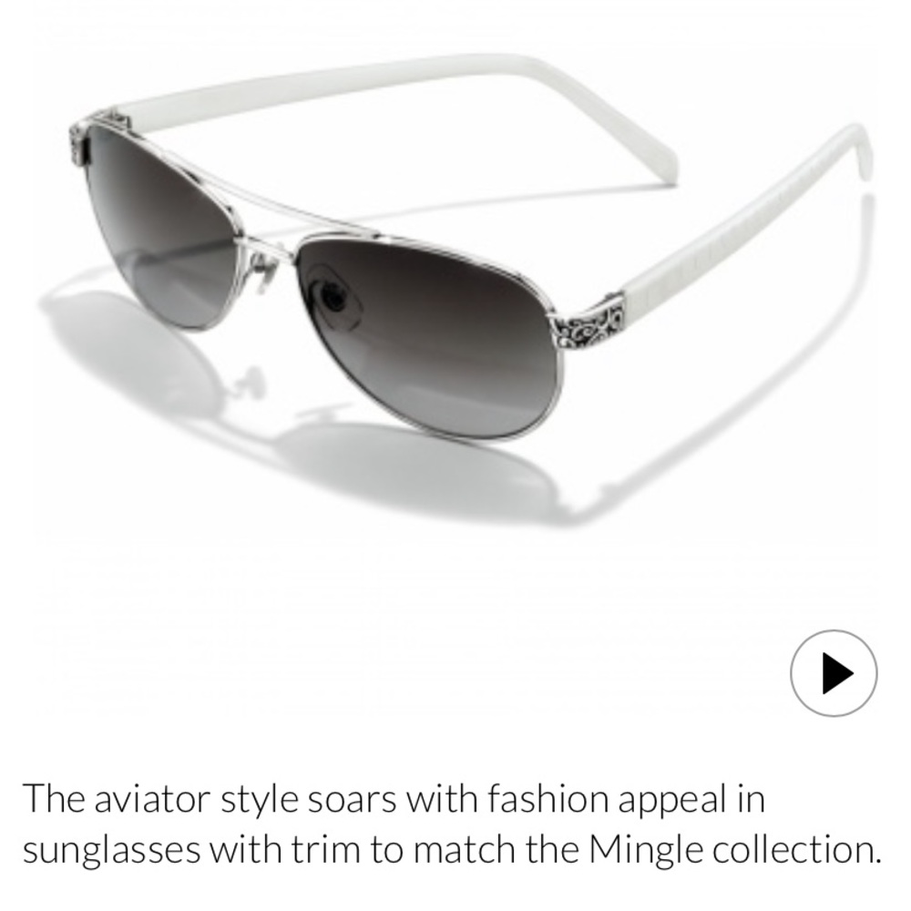 Brighton Sugar Shack White Sunglasses NWT